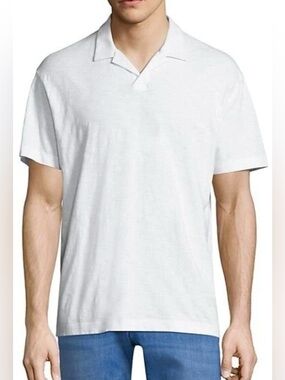 Theory White Men's Polo Shirt